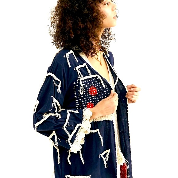 🌈 Amazing Free People Sashiko kimono - Picture 5 of 8